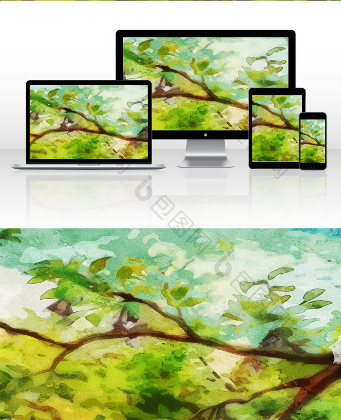 树枝插画图片-包图网