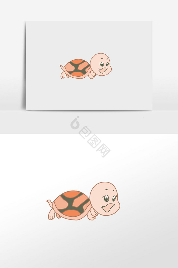 插画宝宝龟图片