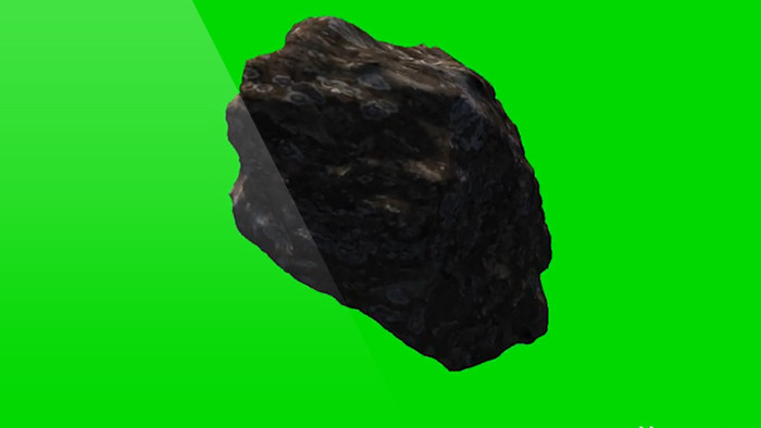 宇宙陨石选择绿屏抠像绿幕视频素材