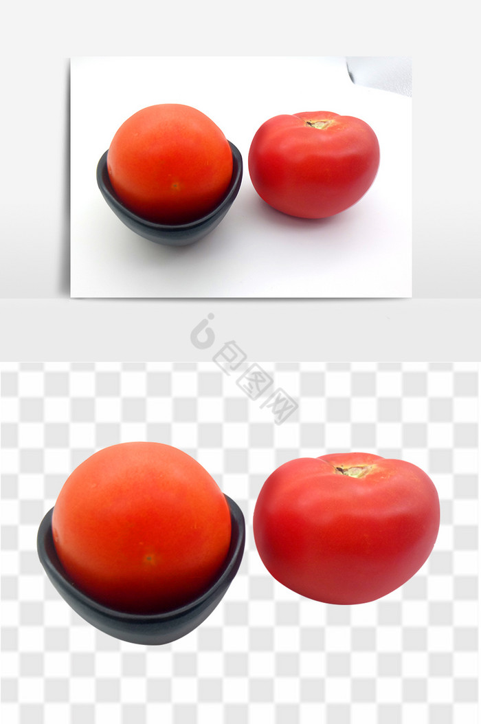 美味鲜艳的番茄图片