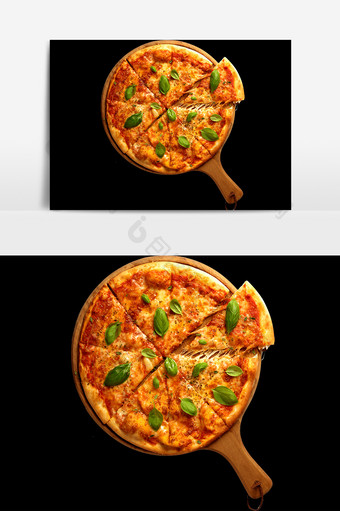美食披萨元素素材图片
