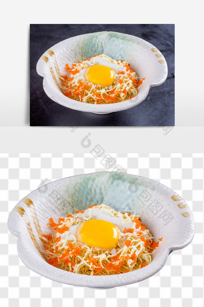 鸡蛋炒粉日式料理图片图片