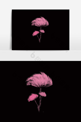 模拟花朵烟花元素图片