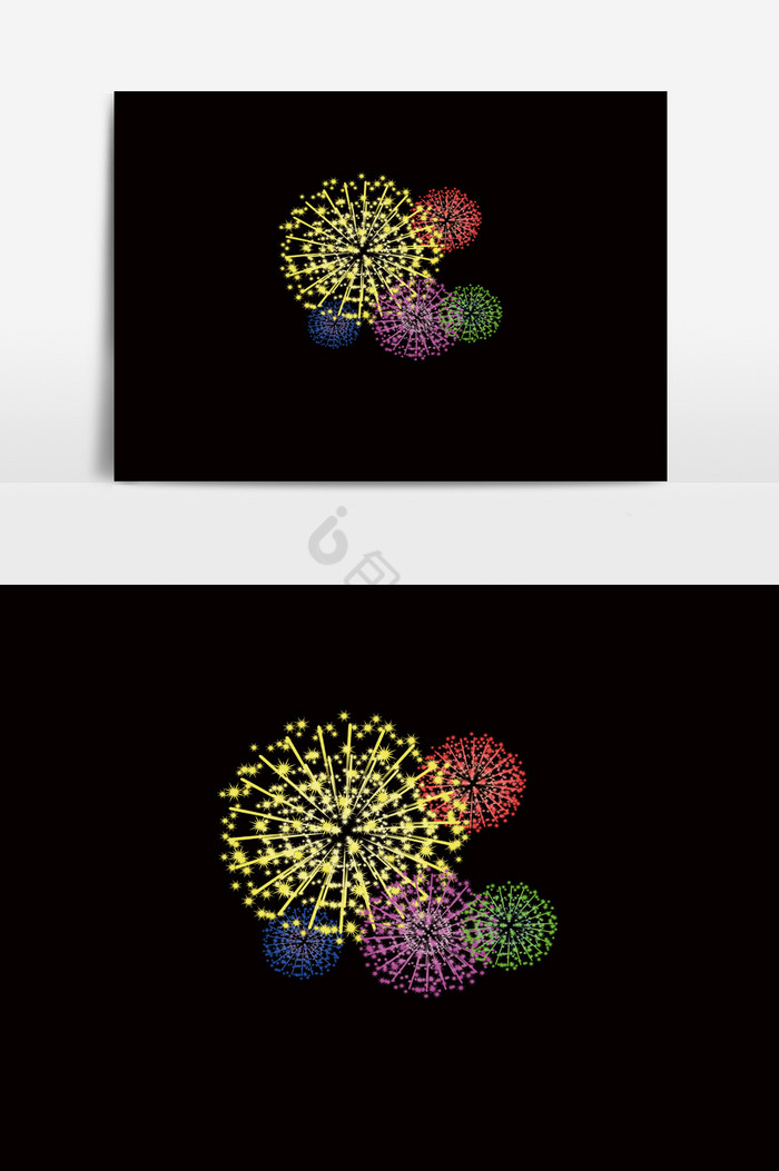 烟花绽放模拟图片