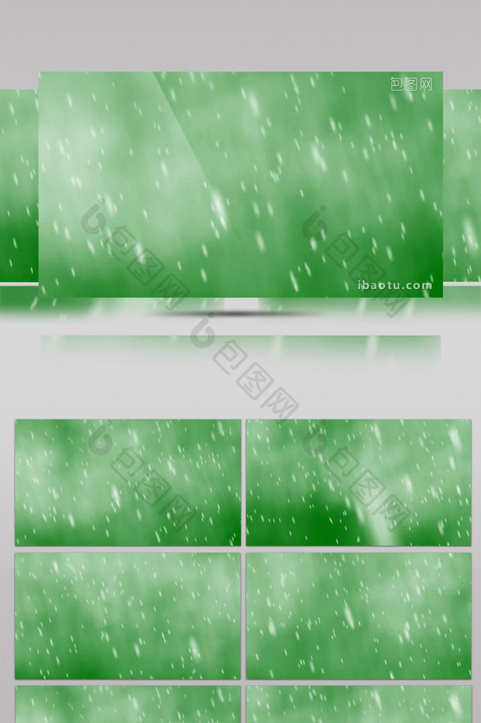 影视级下雪绿屏抠像绿幕视频素材