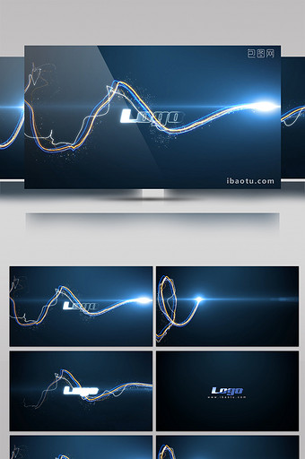酷炫光效LOGO演绎AE模板图片