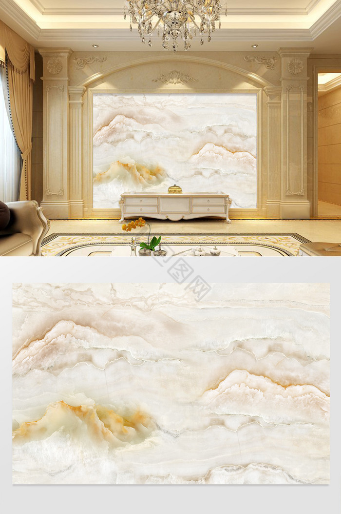 大理石石纹意境云山水背景墙图片