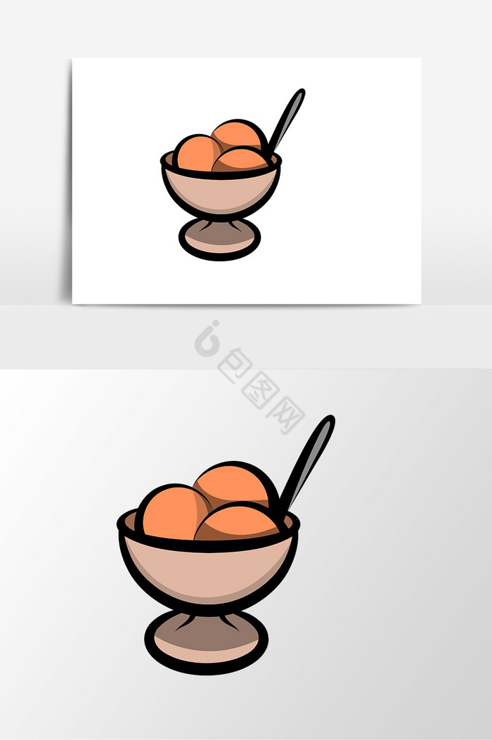 食物冰淇淋球图片