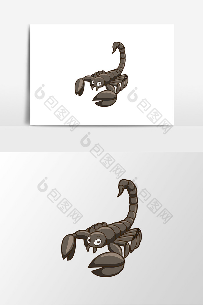 卡通矢量动物蝎子素材元素模板 包图网
