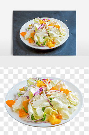 日式蔬菜沙拉素材图片