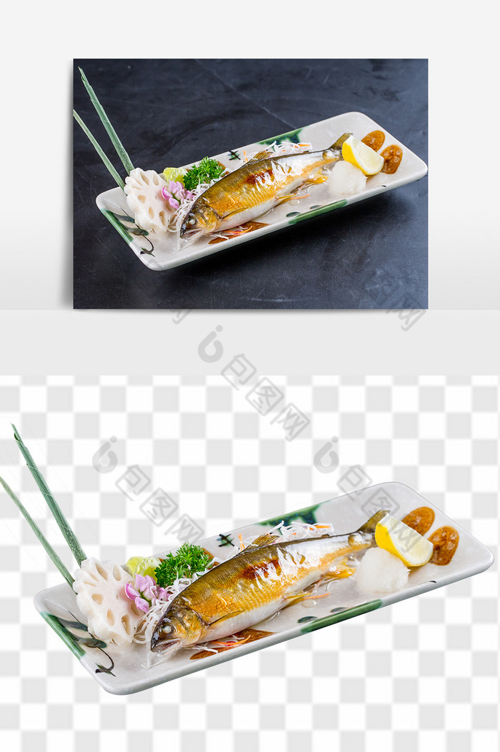 日式特色烧烤鱼图片图片
