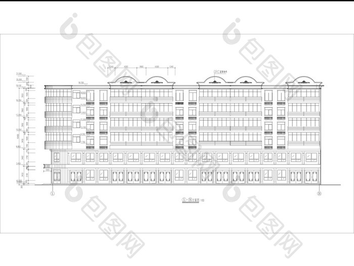 六层楼全套建筑CAD施工图