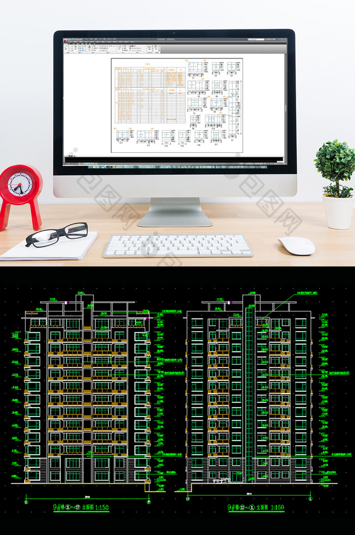 十三层楼房建筑CAD施工图图片图片