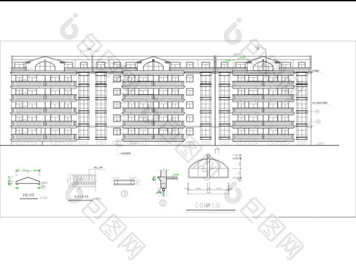 小区楼全套建筑CAD施工图