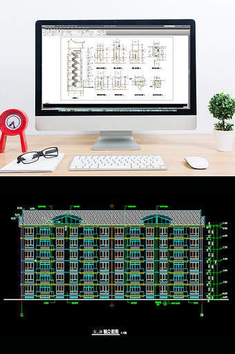 六层住宅建筑CAD施工图图片