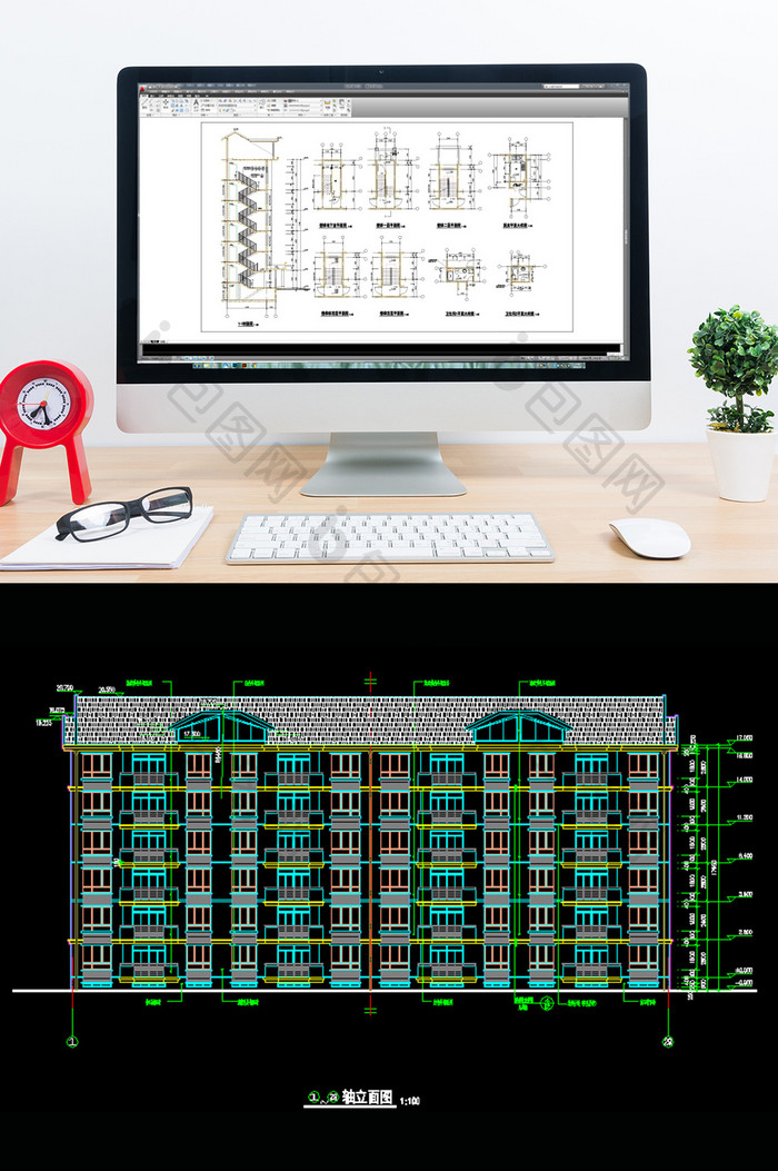 六层住宅建筑CAD施工图