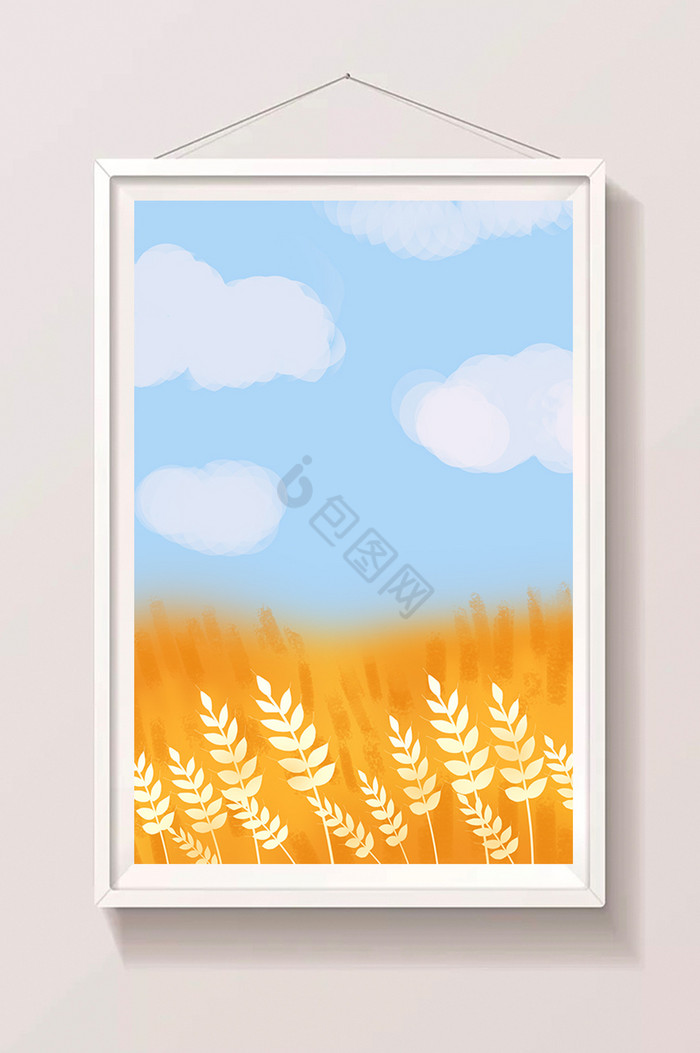 麦子风景图片