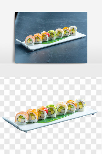 日式寿司料理组合元素图片