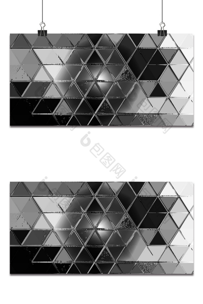 菱形仿玻璃胶粘胶拼接块空间感特效图片图片