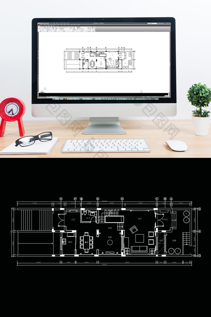 联排别墅设计CAD平面户型图片图片