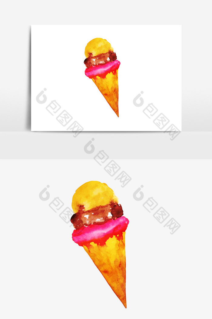 甜筒冰淇淋食物图片