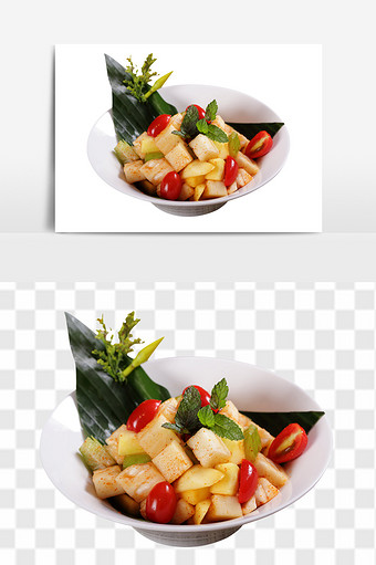 精美越南水果沙律美食素材图片