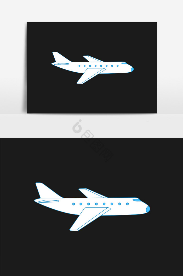 飞机插画图片