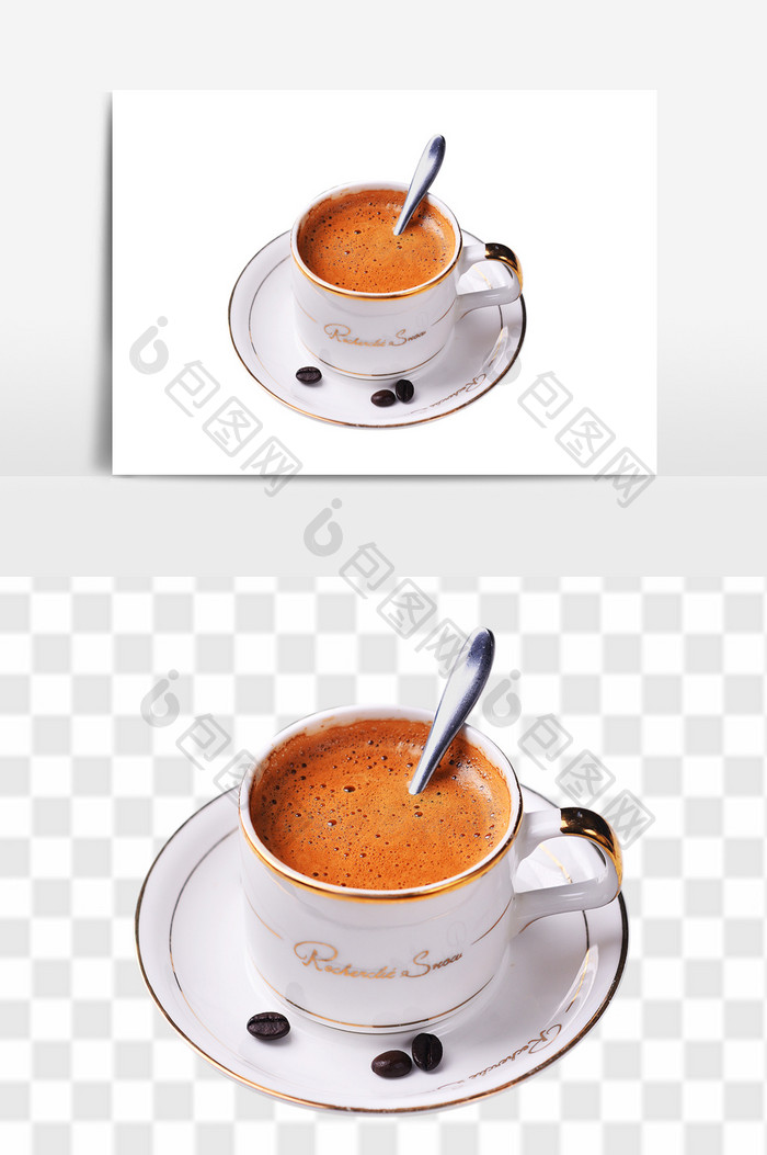 暖饮热饮特浓咖啡高清素材