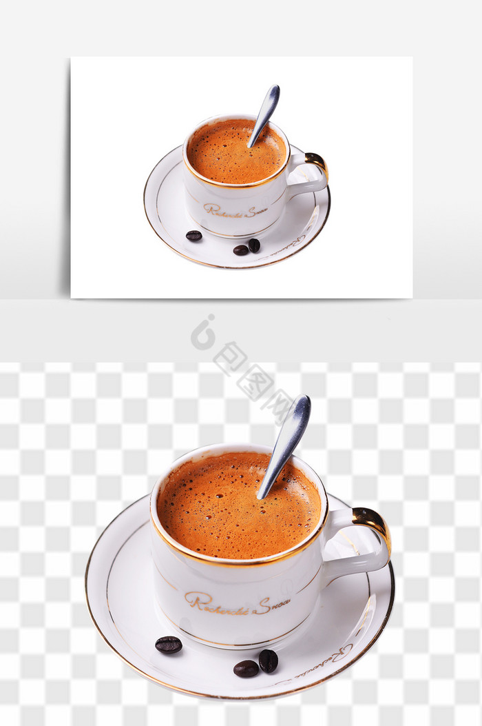 暖饮热饮特浓咖啡高清图片