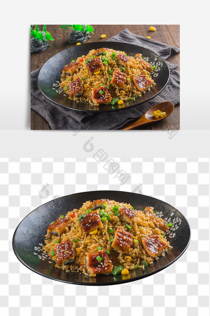 鳗鱼炒饭料理图片图片
