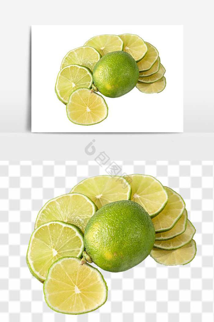 新鲜青柠檬水果图片