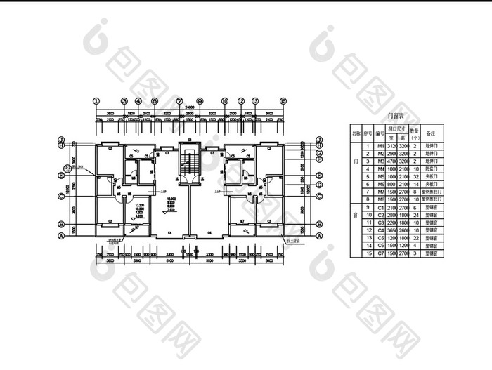 CAD标准层建筑工程施工图