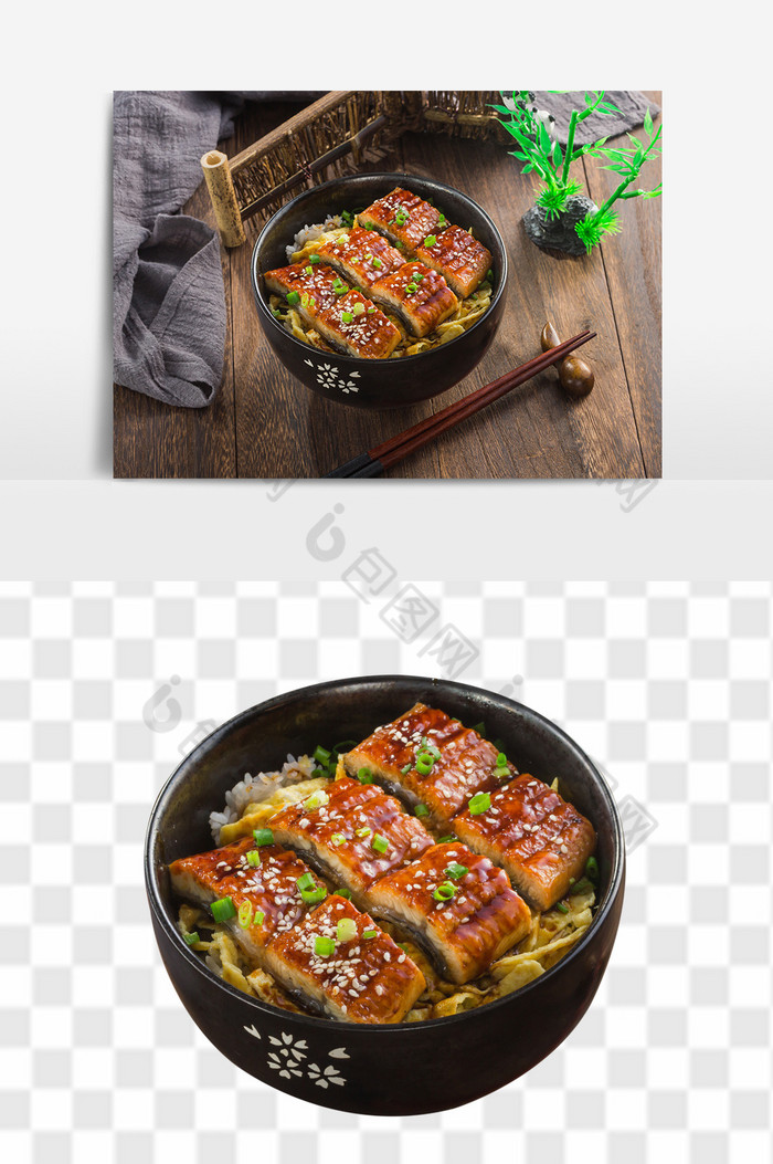 蒲烧鳗鱼饭料理图片图片