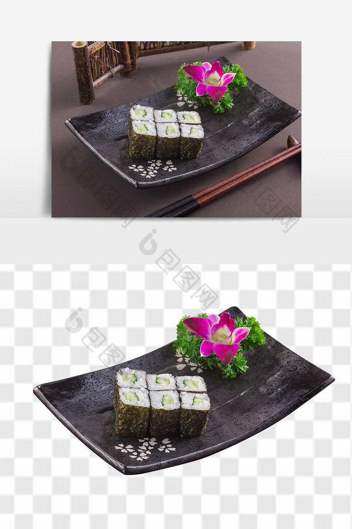 青瓜小卷寿司图片图片