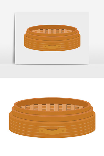 卡通手绘蒸笼素材图片