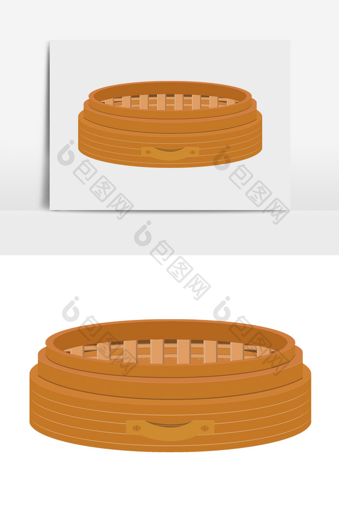 卡通手绘蒸笼素材