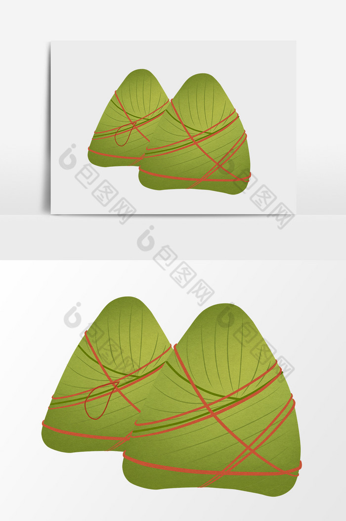 绿色粽子民俗图片