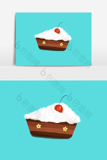 卡通蛋糕食品元素图片
