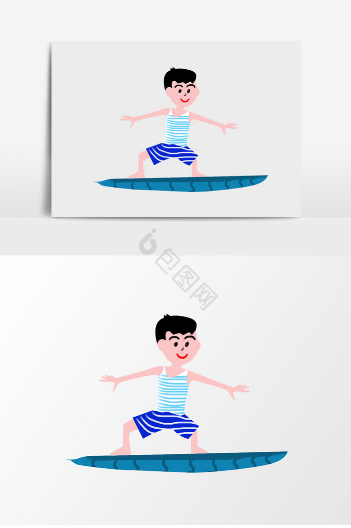 冲浪男孩图片