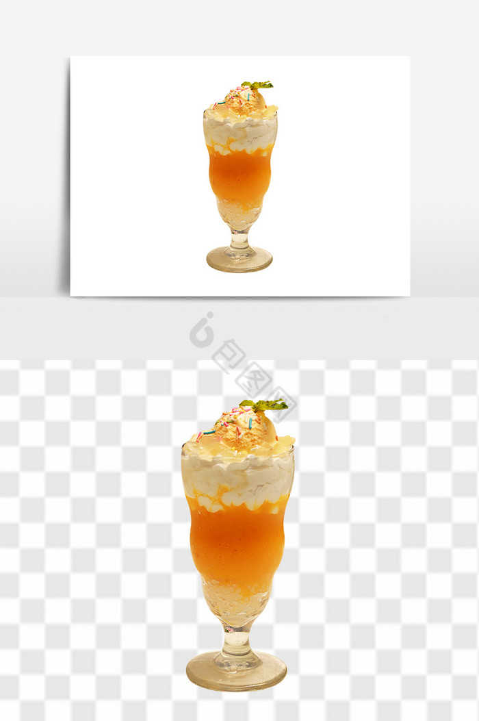 香芒雪球港式雪糕饮品图片