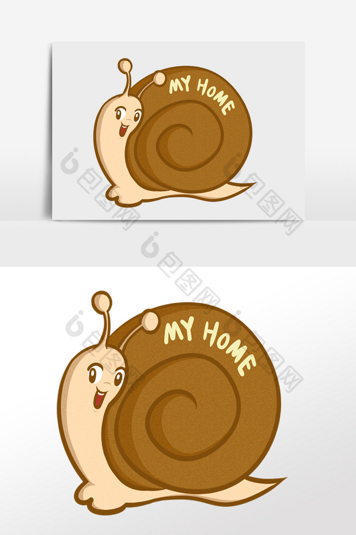 小蜗牛插画图片图片