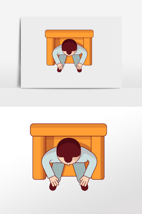 俯视看电视的父亲