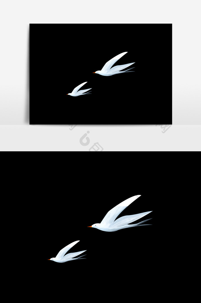 白鸽动物设计元素