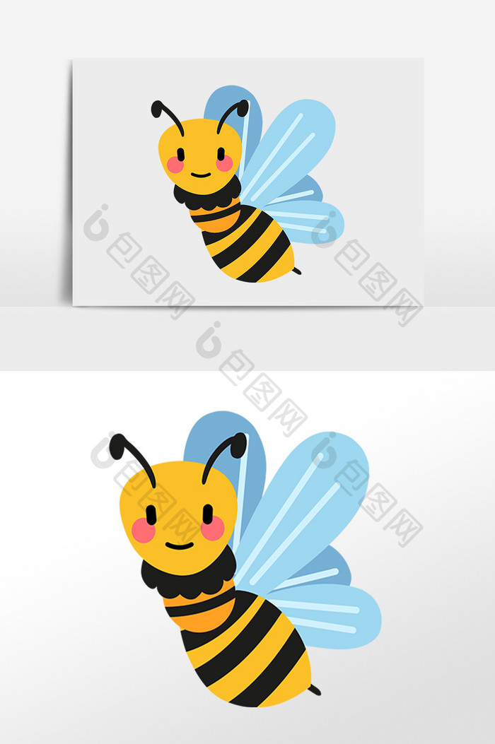 可爱卡通小昆虫蜜蜂元素