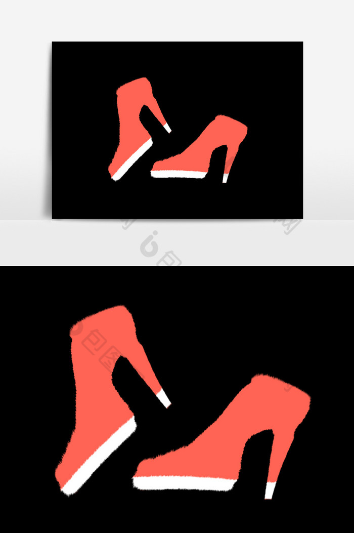 鞋子女士鞋红色高跟图片