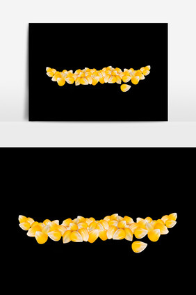 玉米颗粒设计元素