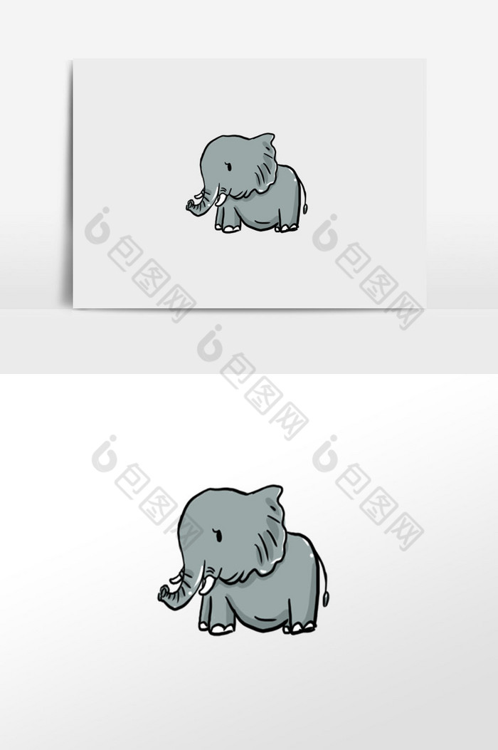 大象插画图片图片