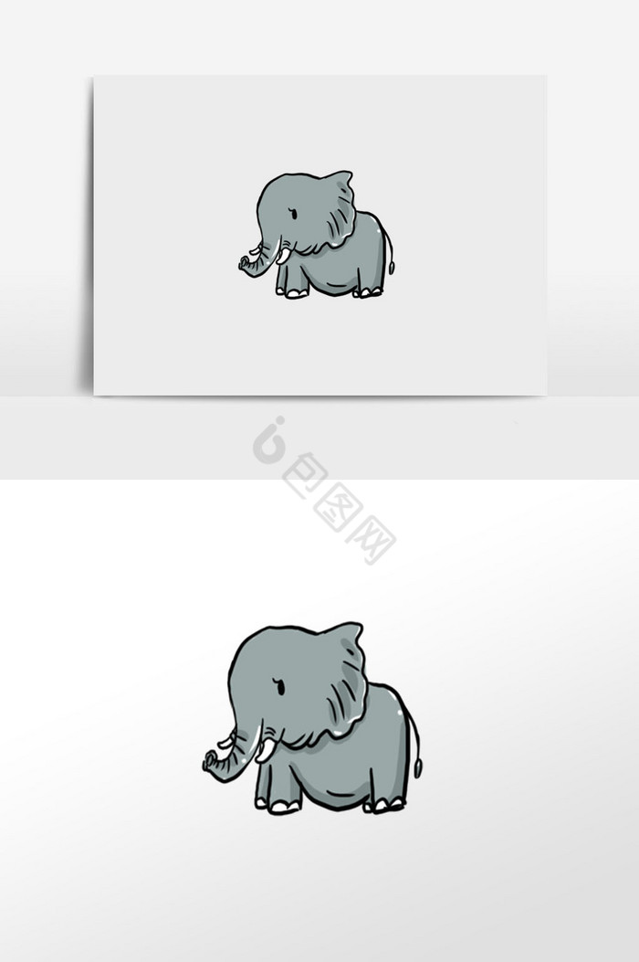 大象插画图片
