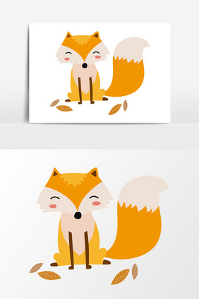 狐狸元素卡通狐狸素材