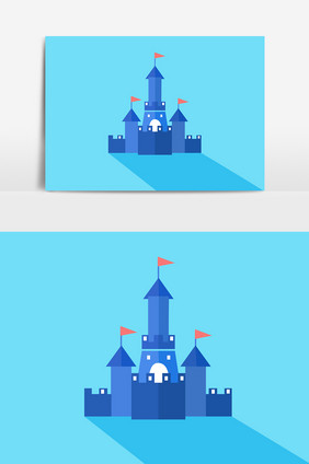 城堡元素蓝色城堡元素